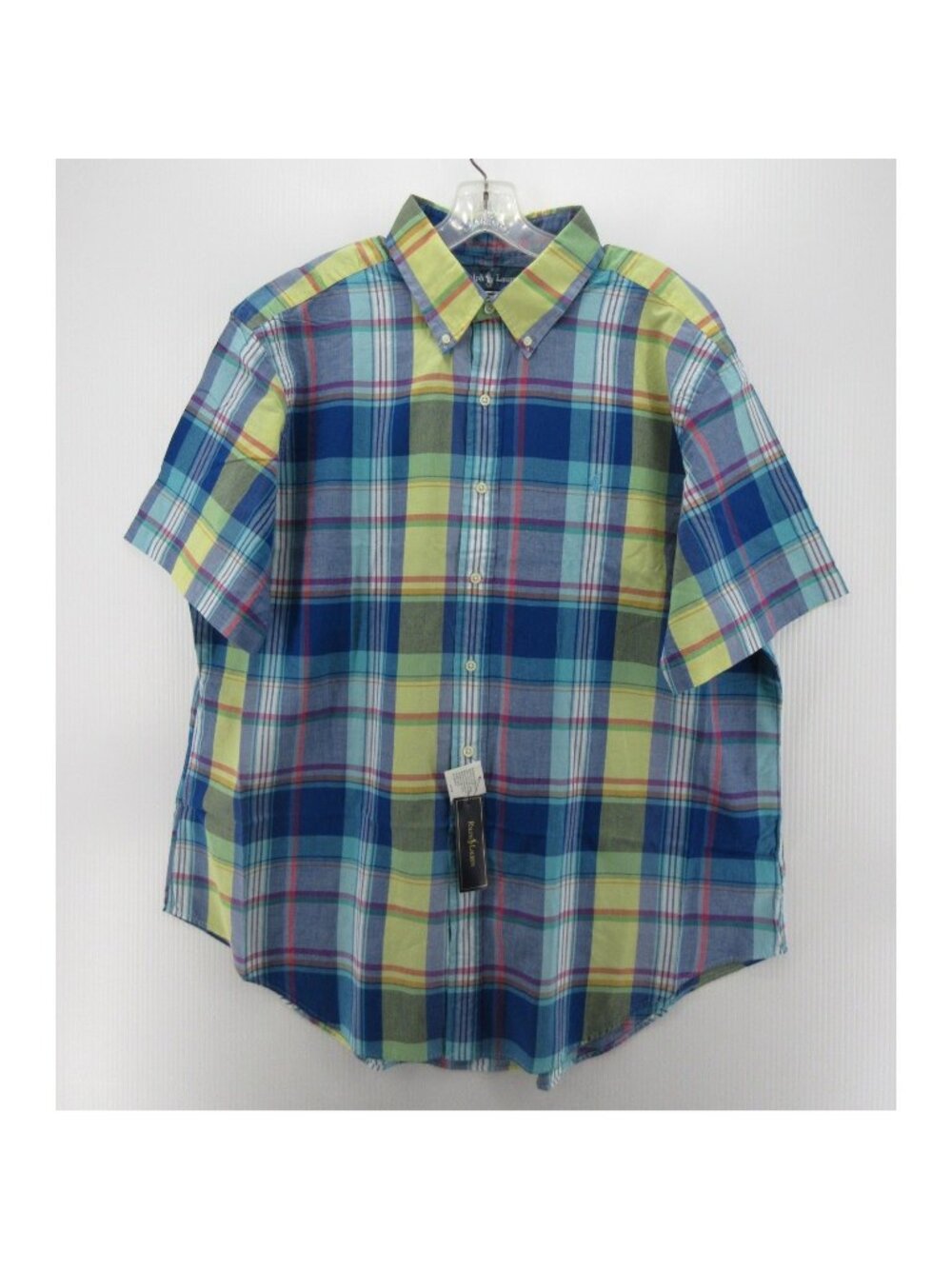 Ralph Lauren Shirt XXL Button Down Madras Plaid Classic Fit Preppy